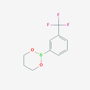 molecular formula C10H10BF3O2 B8200447 2-(3-(Trifluoromethyl)phenyl)-1,3,2-dioxaborinane 