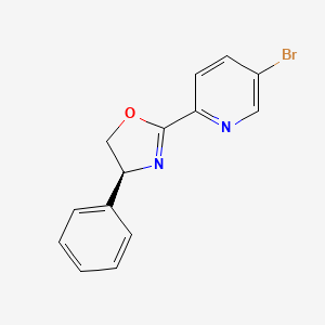 (S)-2-(5-Bromopyridin-2-yl)-4-phenyl-4,5-dihydrooxazole