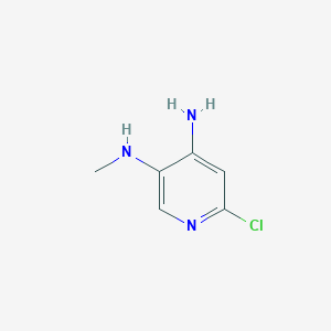 molecular formula C6H8ClN3 B8200497 6-Chloro-N3-methylpyridine-3,4-diamine 