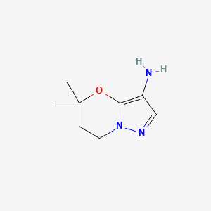 5,5-Dimethyl-6,7-dihydro-5H-pyrazolo[5,1-b][1,3]oxazin-3-amine