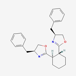 molecular formula C26H30N2O2 B8200610 (1R,2R)-1,2-Bis((S)-4-benzyl-4,5-dihydrooxazol-2-yl)cyclohexane 