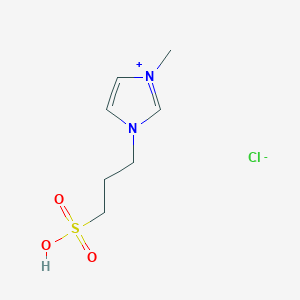 molecular formula C7H13ClN2O3S B8200651 1-甲基-3-(3-磺丙基)-1H-咪唑-3-鎓氯化物 