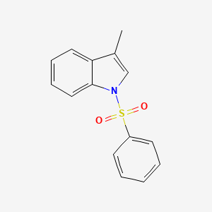 molecular formula C15H13NO2S B8200707 N-(phenylsulphonyl)-3-methylindole 