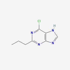 molecular formula C8H9ClN4 B8200717 6-Chloro-2-propyl-9H-purine 