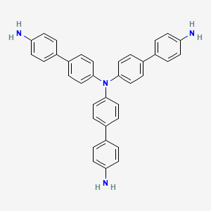 molecular formula C36H30N4 B8200719 N4,N4-Bis(4'-amino-[1,1'-biphenyl]-4-yl)-[1,1'-biphenyl]-4,4'-diamine 