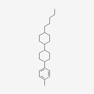 molecular formula C24H38 B8200723 4-Pentyl-4'-(p-tolyl)-1,1'-bi(cyclohexane) 