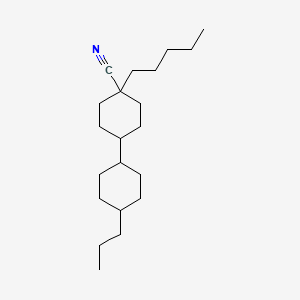 molecular formula C21H37N B8200731 4-Pentyl-4'-propyl-[1,1'-bi(cyclohexane)]-4-carbonitrile 