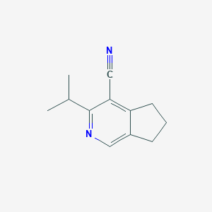 3-Isopropyl-6,7-dihydro-5H-cyclopenta[c]pyridine-4-carbonitrile