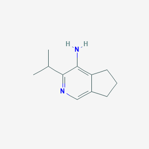 molecular formula C11H16N2 B8200783 3-Isopropyl-6,7-dihydro-5H-cyclopenta[c]pyridin-4-amine 