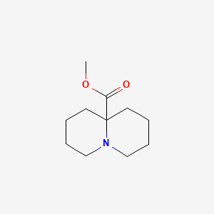 molecular formula C11H19NO2 B8200844 Methyl octahydro-1H-quinolizine-9a-carboxylate 