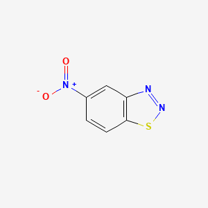 molecular formula C6H3N3O2S B8200866 5-硝基-1,2,3-苯并噻二唑 CAS No. 13599-78-5