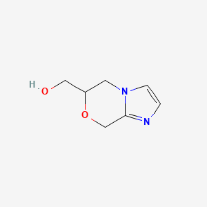 molecular formula C7H10N2O2 B8200924 (6,8-Dihydro-5H-imidazo[2,1-c][1,4]oxazin-6-yl)methanol 