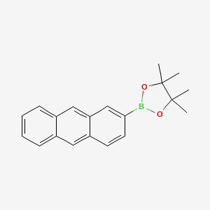 molecular formula C20H21BO2 B8200929 2-(Anthracen-2-yl)-4,4,5,5-tetramethyl-1,3,2-dioxaborolane 