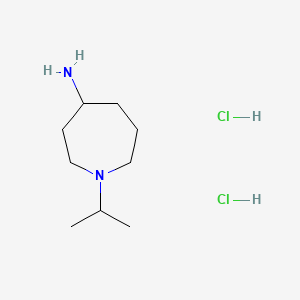 molecular formula C9H22Cl2N2 B8200960 1-Isopropyl-4-azepanamine dihydrochloride 