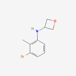 molecular formula C10H12BrNO B8200994 N-(3-Bromo-2-methylphenyl)oxetan-3-amine 