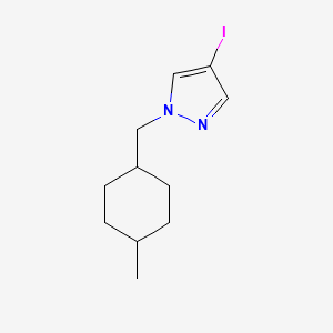 molecular formula C11H17IN2 B8201012 4-Iodo-1-((4-methylcyclohexyl)methyl)-1H-pyrazole 
