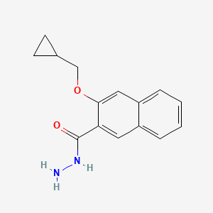 molecular formula C15H16N2O2 B8201033 3-(Cyclopropylmethoxy)-2-naphthohydrazide 