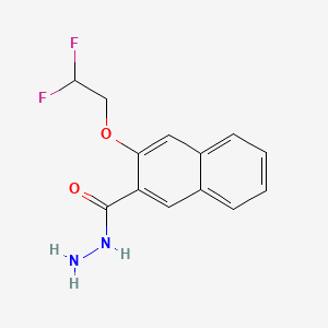 molecular formula C13H12F2N2O2 B8201040 3-(2,2-Difluoroethoxy)-2-naphthohydrazide 