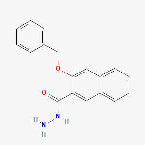 molecular formula C18H16N2O2 B8201058 3-(Benzyloxy)-2-naphthohydrazide 