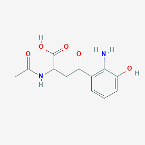 B082011 2-Acetamido-4-(2-amino-3-hydroxyphenyl)-4-oxobutanoic acid CAS No. 13384-36-6