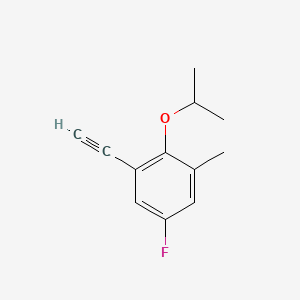 molecular formula C12H13FO B8201157 1-Ethynyl-5-fluoro-2-isopropoxy-3-methylbenzene 