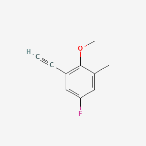 molecular formula C10H9FO B8201160 1-Ethynyl-5-fluoro-2-methoxy-3-methylbenzene 