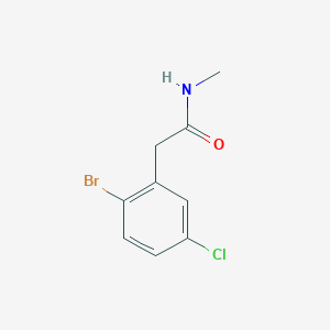 molecular formula C9H9BrClNO B8201248 2-(2-bromo-5-chlorophenyl)-N-methylacetamide 