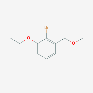molecular formula C10H13BrO2 B8201323 2-Bromo-1-ethoxy-3-(methoxymethyl)benzene 