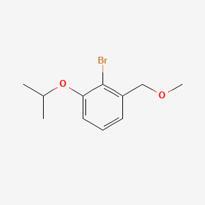 molecular formula C11H15BrO2 B8201324 2-Bromo-1-isopropoxy-3-(methoxymethyl)benzene 