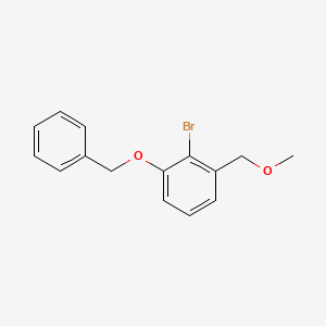 molecular formula C15H15BrO2 B8201331 1-(Benzyloxy)-2-bromo-3-(methoxymethyl)benzene 