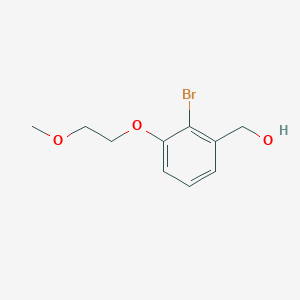 molecular formula C10H13BrO3 B8201342 (2-Bromo-3-(2-methoxyethoxy)phenyl)methanol 