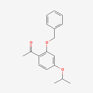 molecular formula C18H20O3 B8201359 1-(2-(Benzyloxy)-4-isopropoxyphenyl)ethanone 