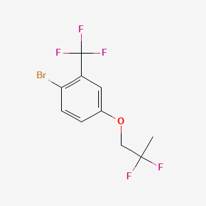molecular formula C10H8BrF5O B8201395 1-Bromo-4-(2,2-difluoropropoxy)-2-(trifluoromethyl)benzene 