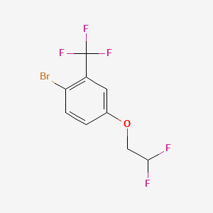 molecular formula C9H6BrF5O B8201401 1-Bromo-4-(2,2-difluoroethoxy)-2-(trifluoromethyl)benzene 