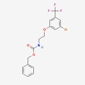 molecular formula C17H15BrF3NO3 B8201414 Benzyl (2-(3-bromo-5-(trifluoromethyl)phenoxy)ethyl)carbamate 