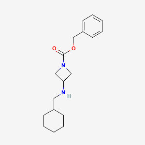 molecular formula C18H26N2O2 B8201460 Benzyl 3-((cyclohexylmethyl)amino)azetidine-1-carboxylate 