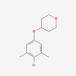 molecular formula C13H17BrO2 B8201504 4-(4-Bromo-3,5-dimethylphenoxy)tetrahydro-2H-pyran 