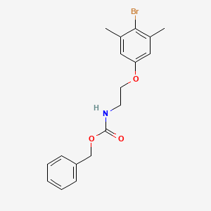 molecular formula C18H20BrNO3 B8201510 Benzyl (2-(4-bromo-3,5-dimethylphenoxy)ethyl)carbamate 