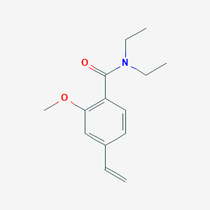 molecular formula C14H19NO2 B8201521 N,N-diethyl-4-ethenyl-2-methoxybenzamide 
