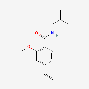 molecular formula C14H19NO2 B8201526 N-Isobutyl-2-methoxy-4-vinylbenzamide 