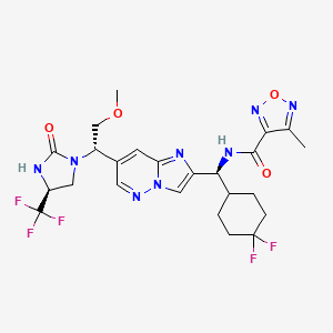 molecular formula C24H27F5N8O4 B8201569 IL-17A inhibitor 1 