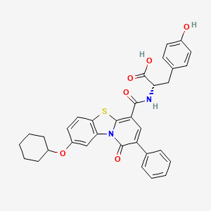 molecular formula C33H30N2O6S B8201601 HeE1-2Tyr 