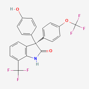 molecular formula C22H13F6NO3 B8201612 (S)-ErSO 