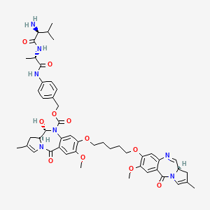 molecular formula C49H59N7O11 B8201653 SG3199-Val-Ala-PAB 