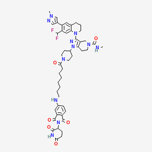 molecular formula C48H57F2N11O6 B8201658 Thalidomide-NH-CBP/p300 ligand 2 