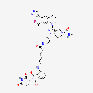 molecular formula C46H53F2N11O6 B8201660 PROTAC CBP/P300 Degrader-1 
