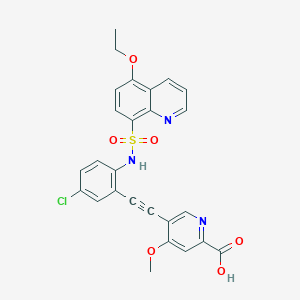 molecular formula C26H20ClN3O6S B8201691 Mct4-IN-1 