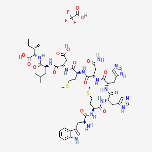 molecular formula C55H78F3N15O15S2 B8201758 Uty HY Peptide (246-254) (TFA) 