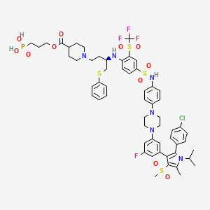 molecular formula C57H66ClF4N6O11PS4 B8201800 Pelcitoclax CAS No. 1619923-36-2