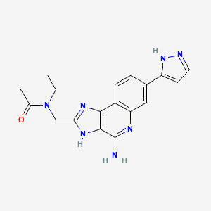molecular formula C18H19N7O B8201818 VS58MO4P47 CAS No. 2242952-69-6